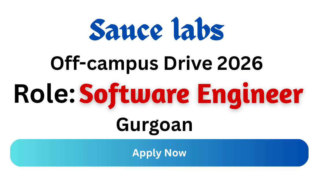 Sauce Labs Off-campus Drive 2026