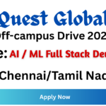 Quest Global Off-campus Drive 2026