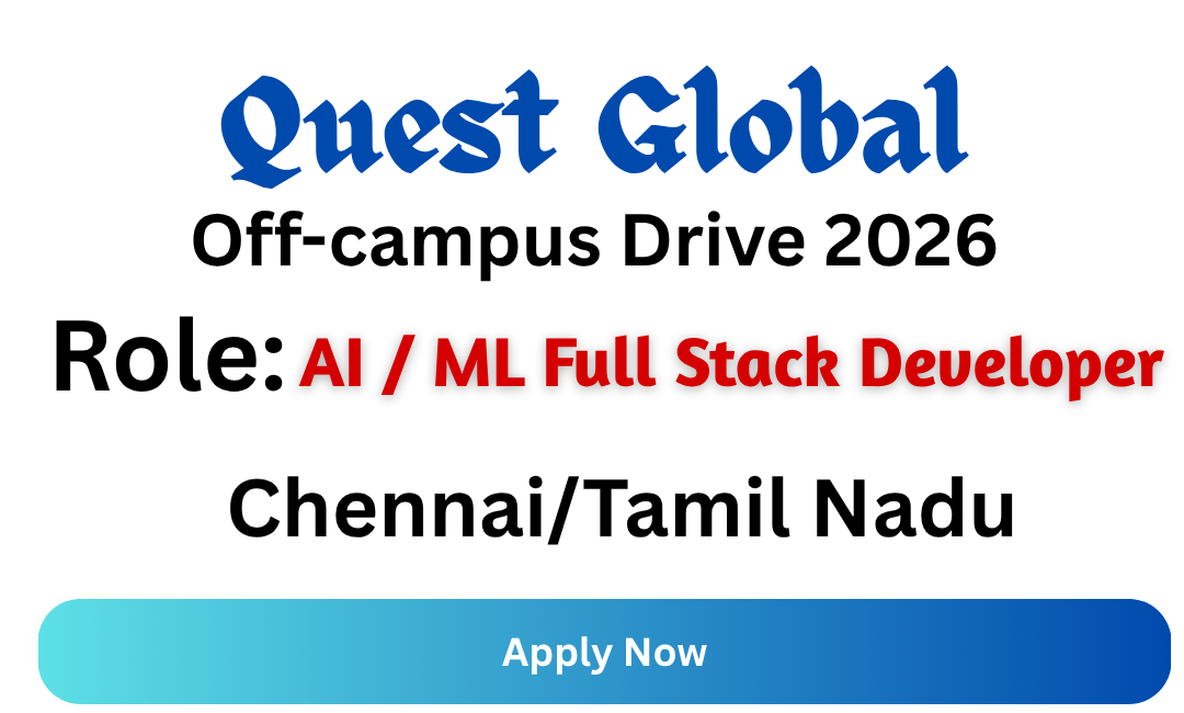 Quest Global Off-campus Drive 2026