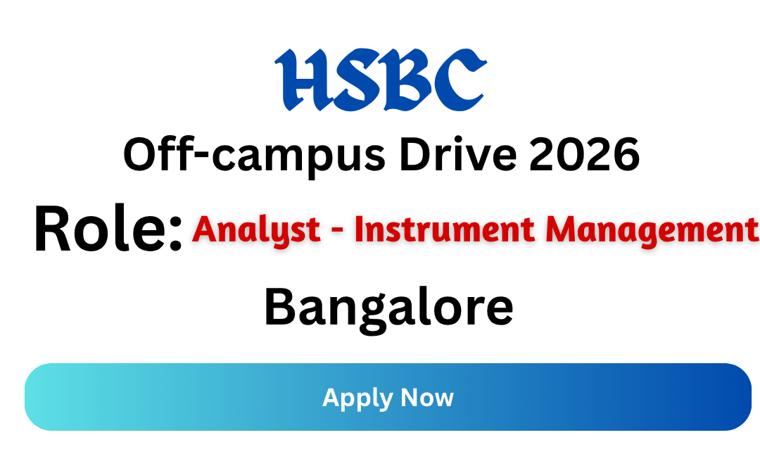 HSBC Off-campus Drive 2026