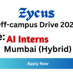 Zycus Off-campus Drive 2026