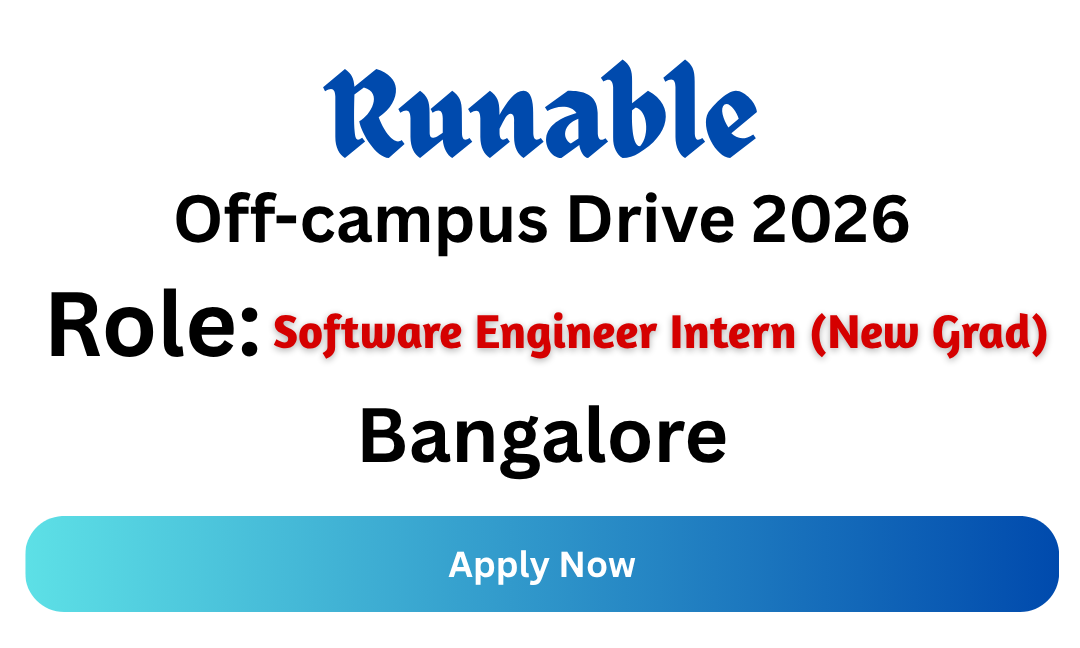 Runable Off-campus Drive 2026